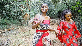 Ebony Fairies Forrest Outdoor Lesbian Make Out During Music Festival