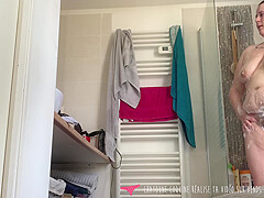 Spycam: My Stepmother In The Bathroom, Sniffing Her Panties And Masturbating