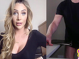 Amateur CFNM MILF teases wanker over webcam with dirty talk