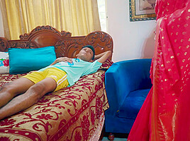 Indian sexy chachi fucked hard by a teenage boy